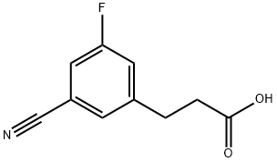 Benzenepropanoic acid, 3-cyano-5-fluoro- Structural