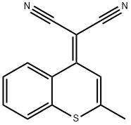 Propanedinitrile, 2-(2-methyl-4H-1-benzothiopyran-4-ylidene)- Structural