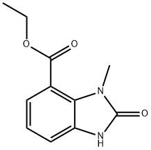 Ethyl 3-methyl-2-oxo-2,3-dihydro-1H-benzo[d]imidazole-4-carboxylate Structural