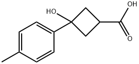 Cyclobutanecarboxylic acid, 3-hydroxy-3-(4-methylphenyl)- Structural