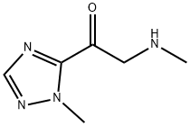 Ethanone, 2-(methylamino)-1-(1-methyl-1H-1,2,4-triazol-5-yl)- Structural