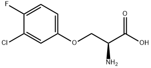 O-(3-Chloro-4-fluorophenyl)-L-serine Structural