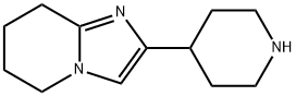 Imidazo[1,2-a]pyridine, 5,6,7,8-tetrahydro-2-(4-piperidinyl)- Structural