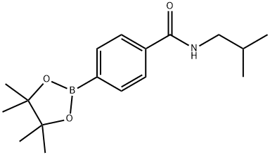 Benzamide, N-(2-methylpropyl)-4-(4,4,5,5-tetramethyl-1,3,2-dioxaborolan-2-yl)- Structural