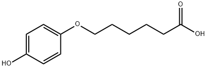 Hexanoic acid, 6-(4-hydroxyphenoxy)- Structural