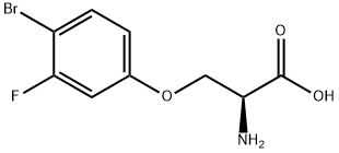 O-(4-Bromo-3-fluorophenyl)-L-serine Structural