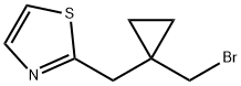 Thiazole, 2-[[1-(bromomethyl)cyclopropyl]methyl]- Structural