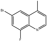 Quinoline, 6-bromo-8-fluoro-4-methyl- Structural