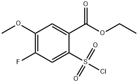 Benzoic acid, 2-(chlorosulfonyl)-4-fluoro-5-methoxy-, ethyl ester Structural
