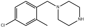 Piperazine, 1-[(4-chloro-2-methylphenyl)methyl]- Structural