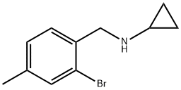 Benzenemethanamine, 2-bromo-N-cyclopropyl-4-methyl- Structural