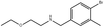 Benzenemethanamine, 4-bromo-N-(2-ethoxyethyl)-3-methyl- Structural