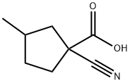Cyclopentanecarboxylic acid, 1-cyano-3-methyl- Structural