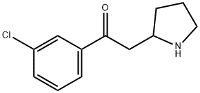 Ethanone, 1-(3-chlorophenyl)-2-(2-pyrrolidinyl)- Structural