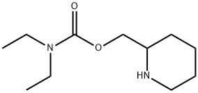 Carbamic acid, N,N-diethyl-, 2-piperidinylmethyl ester Structural