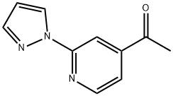 Ethanone, 1-[2-(1H-pyrazol-1-yl)-4-pyridinyl]- Structural