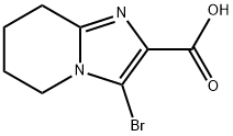 Imidazo[1,2-a]pyridine-2-carboxylic acid, 3-bromo-5,6,7,8-tetrahydro- Structural