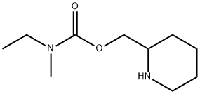 Carbamic acid, N-ethyl-N-methyl-, 2-piperidinylmethyl ester Structural