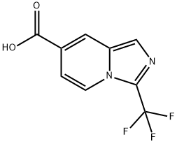 Imidazo[1,5-a]pyridine-7-carboxylic acid, 3-(trifluoromethyl)- Structural
