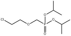 Phosphonic acid, P-[(2-chloroethoxy)methyl]-, bis(1-methylethyl) ester Structural