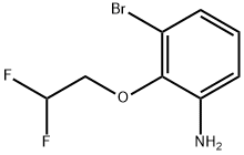 Benzenamine, 3-bromo-2-(2,2-difluoroethoxy)- Structural