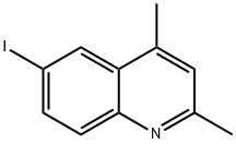 Quinoline, 6-iodo-2,4-dimethyl- Structural