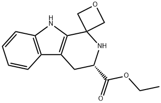 Spiro[oxetane-3,1'-[1H]pyrido[3,4-b]indole]-3'-carboxylic acid, 2',3',4',9'-tetrahydro-, ethyl ester, (3'S)- Structural