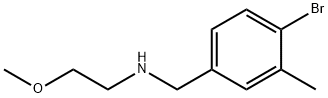 Benzenemethanamine, 4-bromo-N-(2-methoxyethyl)-3-methyl- Structural