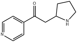 Ethanone, 1-(4-pyridinyl)-2-(2-pyrrolidinyl)- Structural
