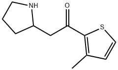 Ethanone, 1-(3-methyl-2-thienyl)-2-(2-pyrrolidinyl)- Structural