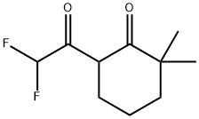 Cyclohexanone, 6-(2,2-difluoroacetyl)-2,2-dimethyl- Structural