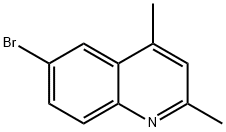 Quinoline, 6-bromo-2,4-dimethyl- Structural