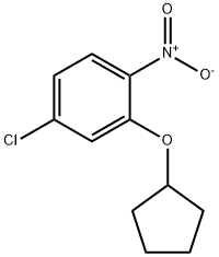 Benzene, 4-chloro-2-(cyclopentyloxy)-1-nitro- Structural