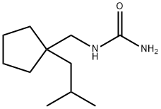 Urea, N-[[1-(2-methylpropyl)cyclopentyl]methyl]- Structural