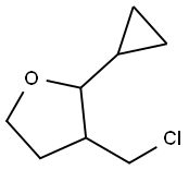 Furan, 3-(chloromethyl)-2-cyclopropyltetrahydro- Structural