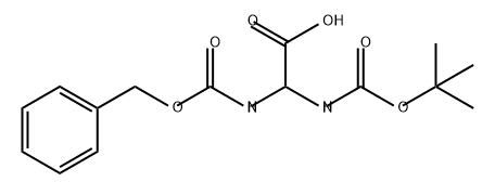 Acetic acid, [[(1,1-dimethylethoxy)carbonyl]amino][[(phenylmethoxy)carbonyl]amino]- (9CI) Structural