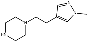Piperazine, 1-[2-(1-methyl-1H-pyrazol-4-yl)ethyl]- Structural