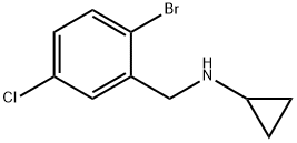 Benzenemethanamine, 2-bromo-5-chloro-N-cyclopropyl- Structural