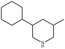 Piperidine, 3-cyclohexyl-5-methyl- Structural