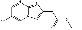 Imidazo[1,2-a]pyrimidine-2-acetic acid, 6-bromo-, ethyl ester Structural