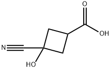 Cyclobutanecarboxylic acid, 3-cyano-3-hydroxy- Structural