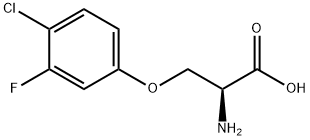 O-(4-Chloro-3-fluorophenyl)-L-serine Structural