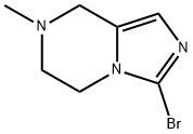 Imidazo[1,5-a]pyrazine, 3-bromo-5,6,7,8-tetrahydro-7-methyl- Structural