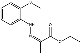 Propanoic acid, 2-[[2-(methylthio)phenyl]hydrazono]-, ethyl ester, (Z)- (9CI) Structural