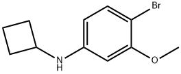 Benzenamine, 4-bromo-N-cyclobutyl-3-methoxy- Structural