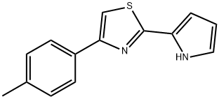 Thiazole, 4-(4-methylphenyl)-2-(1H-pyrrol-2-yl)- Structural