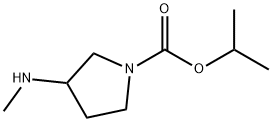 isopropyl 3-(methylamino)pyrrolidine-1-carboxylate(WX191386) Structural