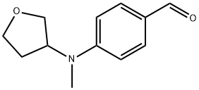 Benzaldehyde, 4-[methyl(tetrahydro-3-furanyl)amino]- Structural