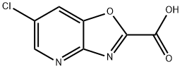 Oxazolo[4,5-b]pyridine-2-carboxylic acid, 6-chloro- Structural