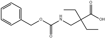 Butanoic acid, 2-ethyl-2-[[[(phenylmethoxy)carbonyl]amino]methyl]- Structural